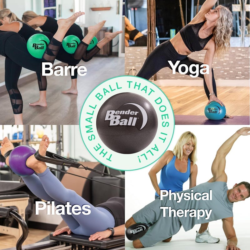 Bender Ball The Original 9 inch Pilates Ball for Abs, Core & Back, Core Training Ball, Small Crunch Exercise Ball, Includes 5 Streaming Videos + Core Training/Bun & Thighs DVD or Without DVD - Image 2